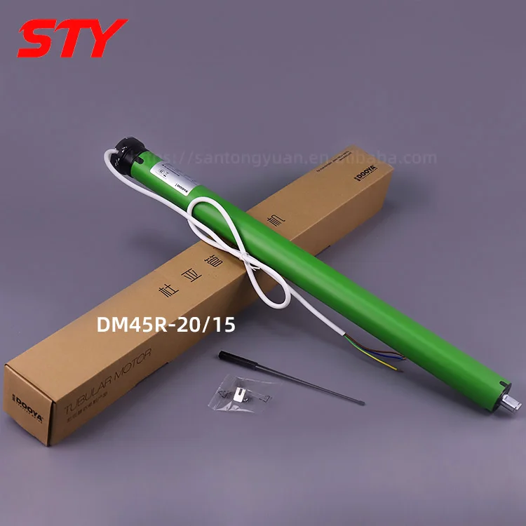 

DM45R-20/15 Жалюзи для рольставней Умный дом Электромоторизованный электронный трубчатый двигатель