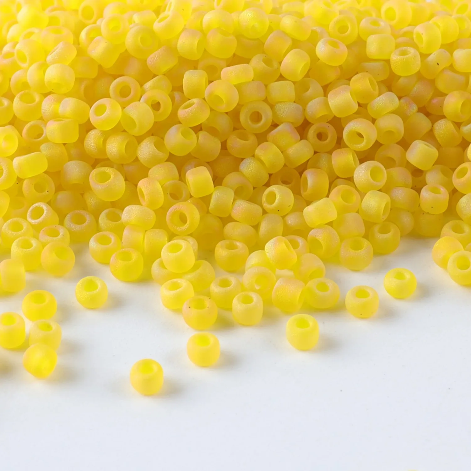 Hochwertige CJ 11/0 Mattierte Rocailles-Perlen für Schmuckherstellung, 10g/Röhrchen, Geeignet für Alle Arten von DIY-Bastelarbeiten – Detail 5