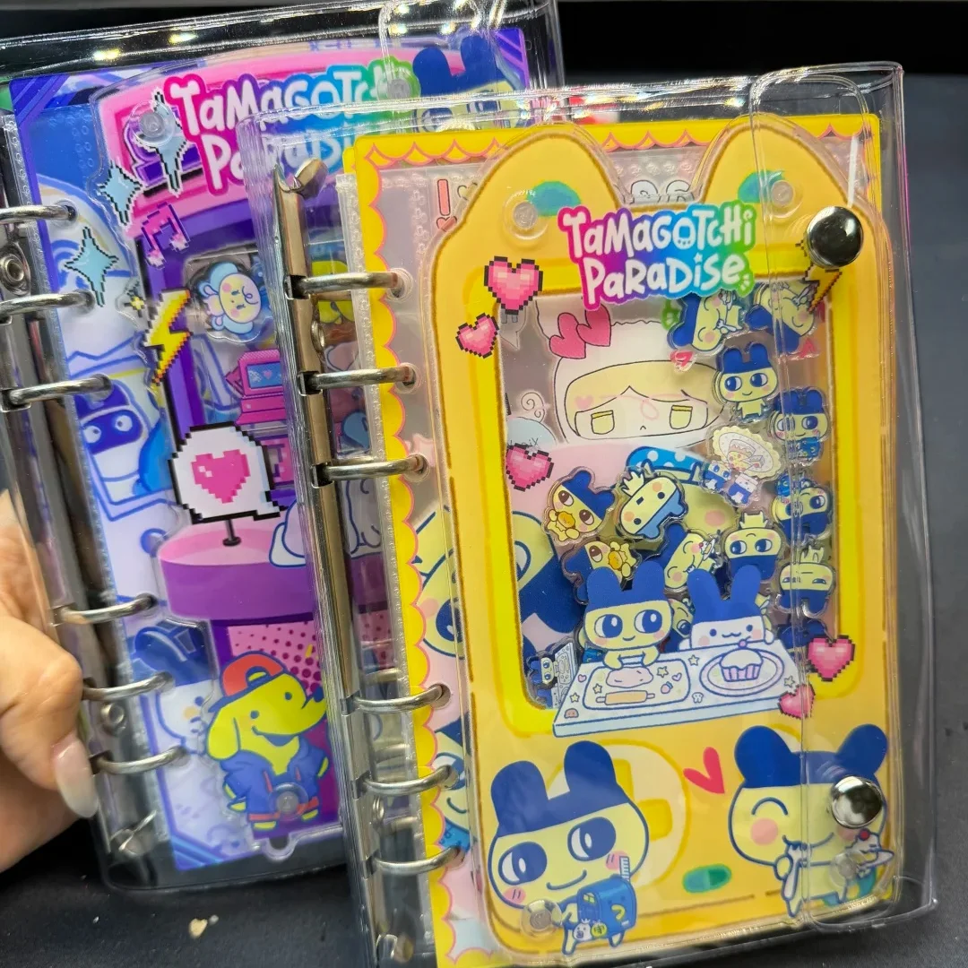 

Tamagotchi Acrylic A6 Notebook Detachable Loose Leaf Shake Book Trendy Anime Periphery Book Cartoon Student Hand Account Book