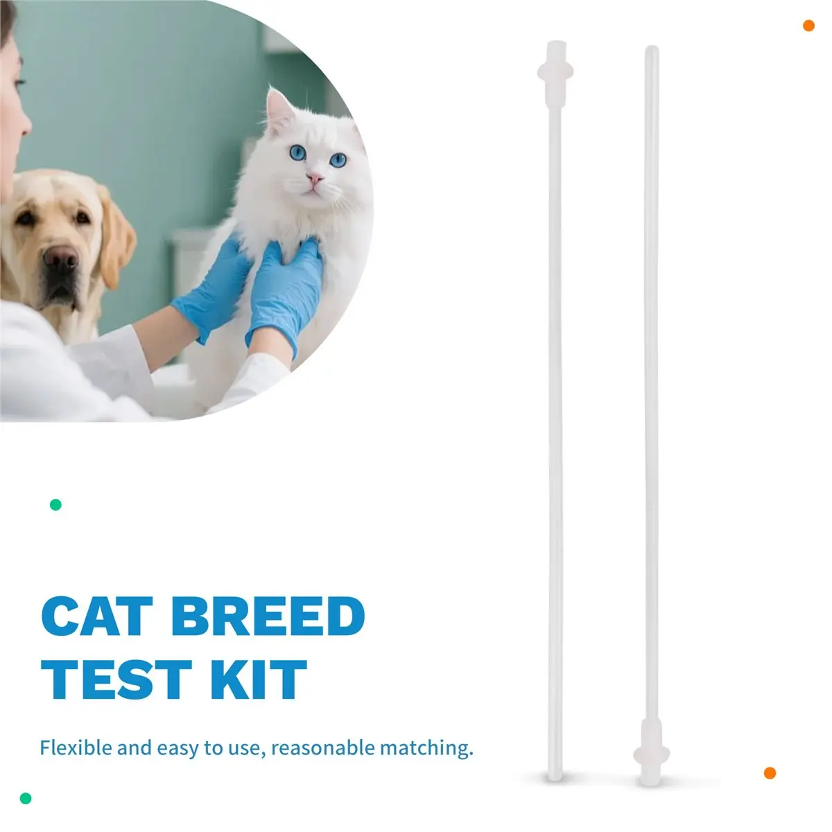 AA77 NEW 20 Sets of Artificial Insemination Rod Test Tube Disposable Pollination Pipette Breeding Catheter Dog Pet