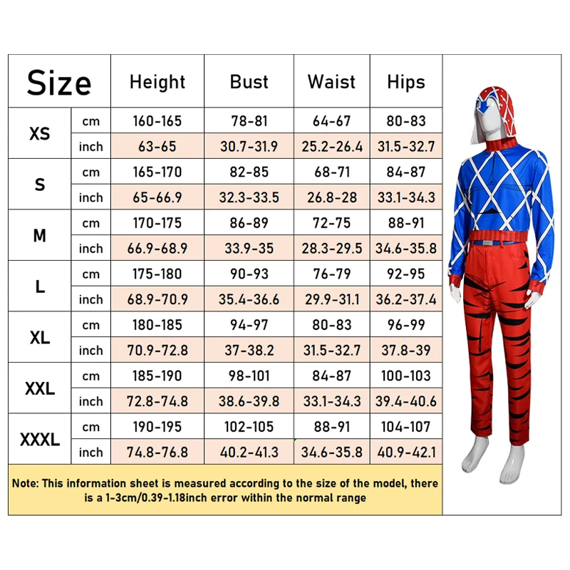 Anime guida Mista Cosplay Bizarre Adventure di JoJo Golden Wind Cosplay Costume comando mistia Suit Hat Carnival Party Cos uomini adulti