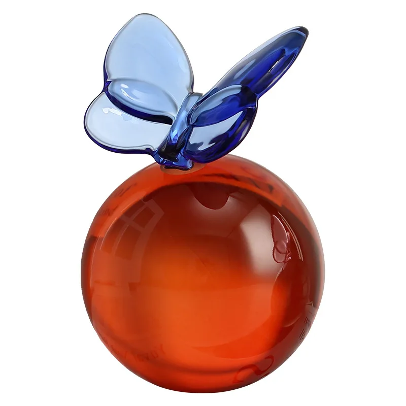 Glass Ornament Geometric Sphericity Butterfly Crystal Ball Planet Splice Ball Handicraft Decorative Figurines Home Decoration