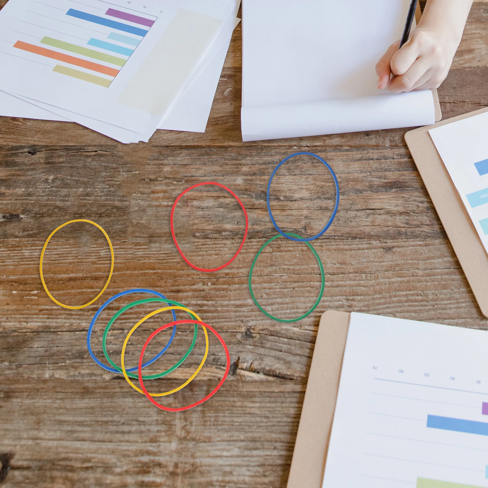 

1Set Thickened High Elasticity Rubber Bands for Office Home Craft Kitchen Binding Colorful Elastic Rings