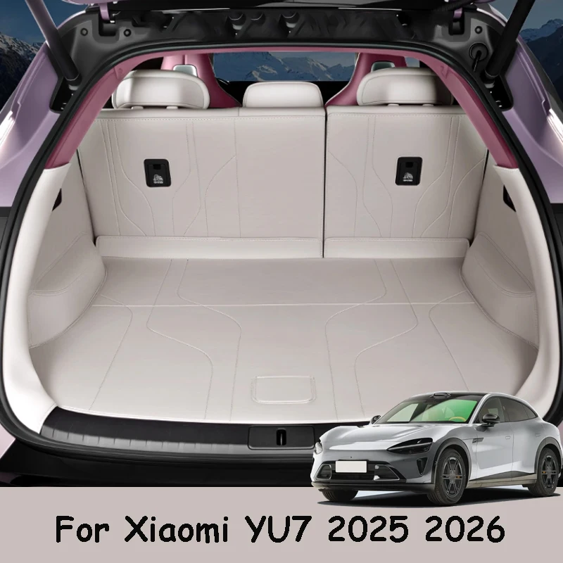 

For Xiaomi YU7 2025 2026 Car Trunk Cushion Fully Enclosed Protection Seat Backrest Cushion Leather Material Accessories