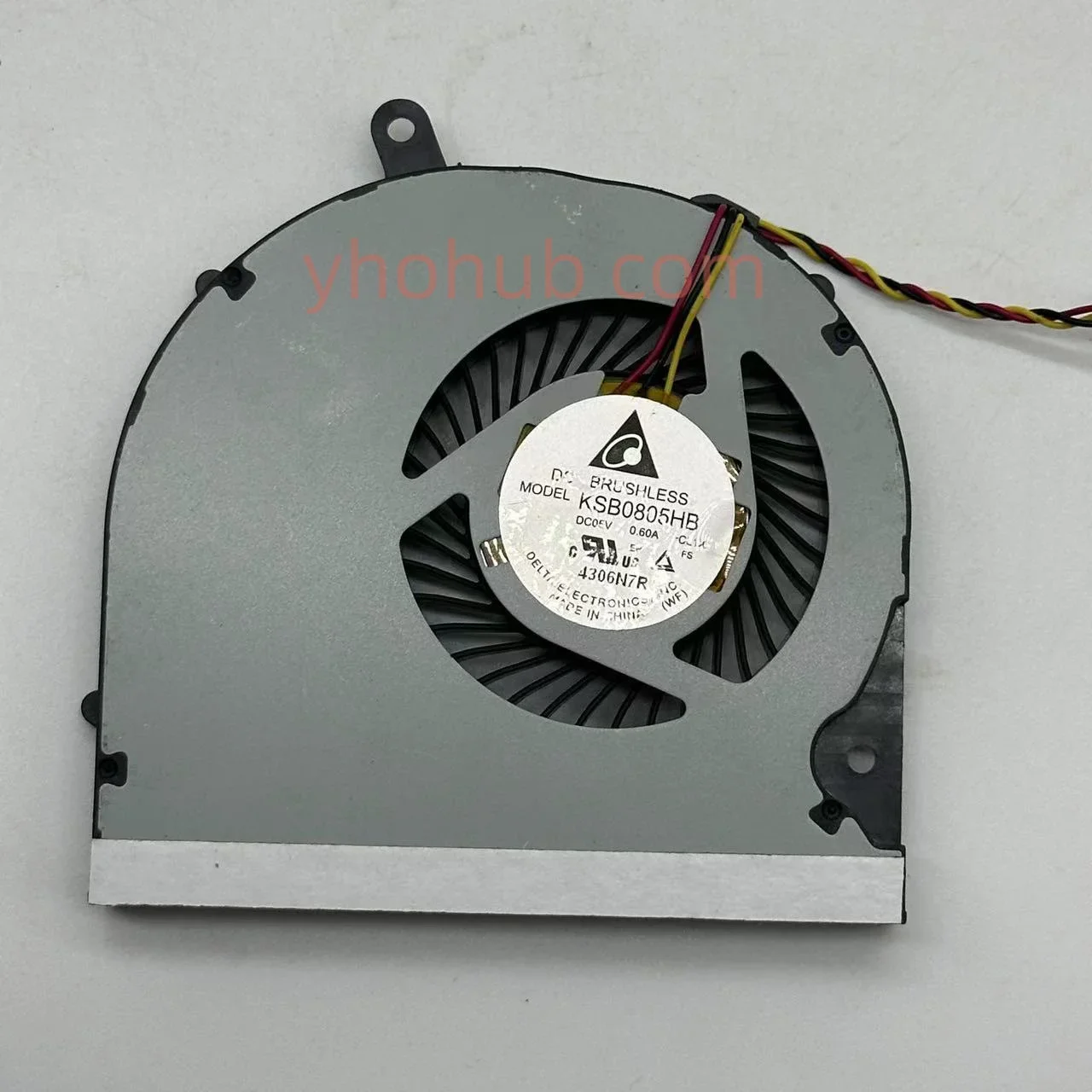 Delta Electronic KSB0805HB CL1X DC 5V 0.60A 4-Wire Server Cooling Fan