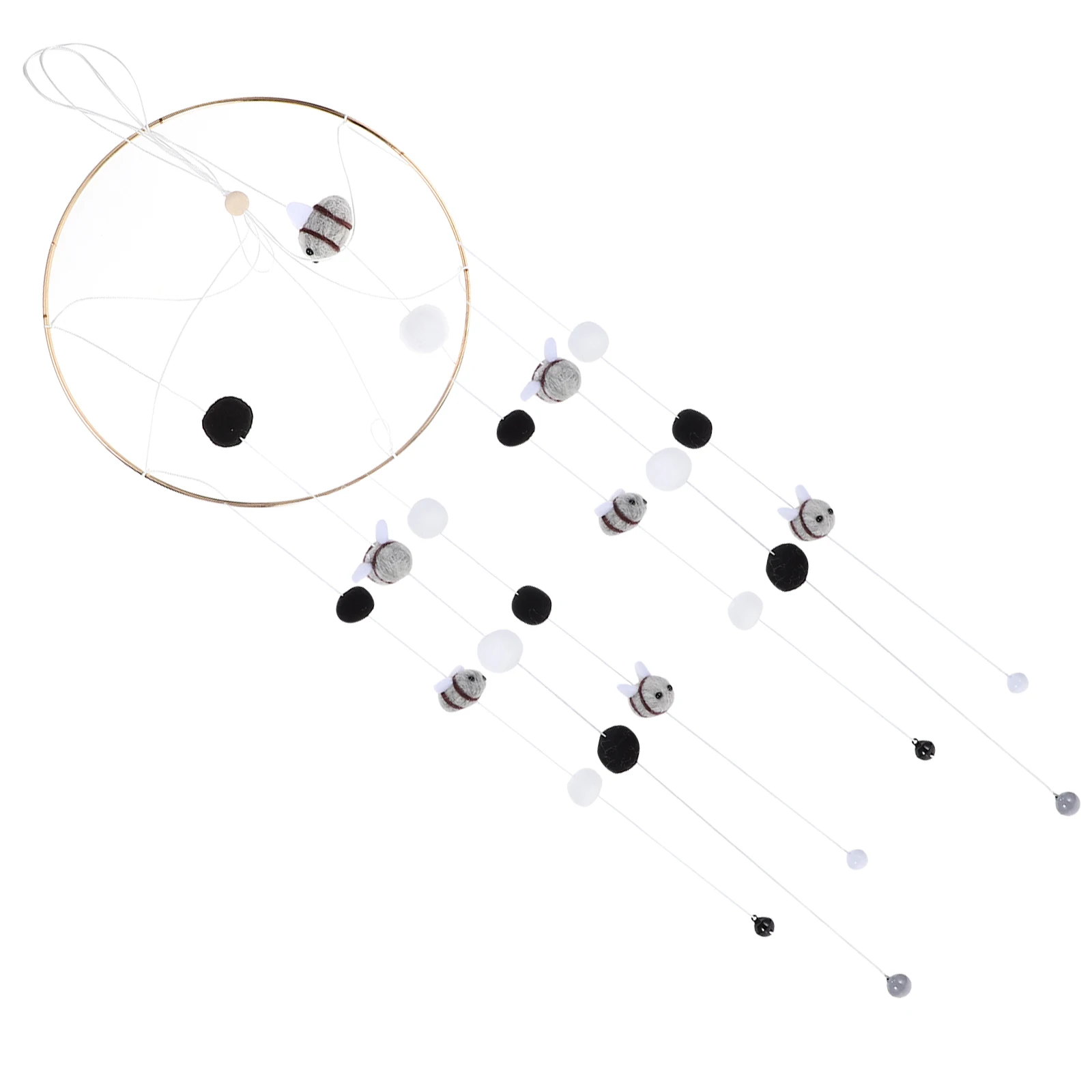 Colgante de abeja, decoración para guardería, cuna móvil, carillón de viento para bebé, juguete colgante, adorno seguro para habitación infantil, accesorio para cama de cuna para recién nacido