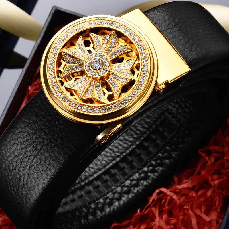 Cintura da uomo di marca di lusso Cinture famose di design aziendale in pelle di alta qualità per uomo Cintura jeans Cintura con fibbia in metallo maschile