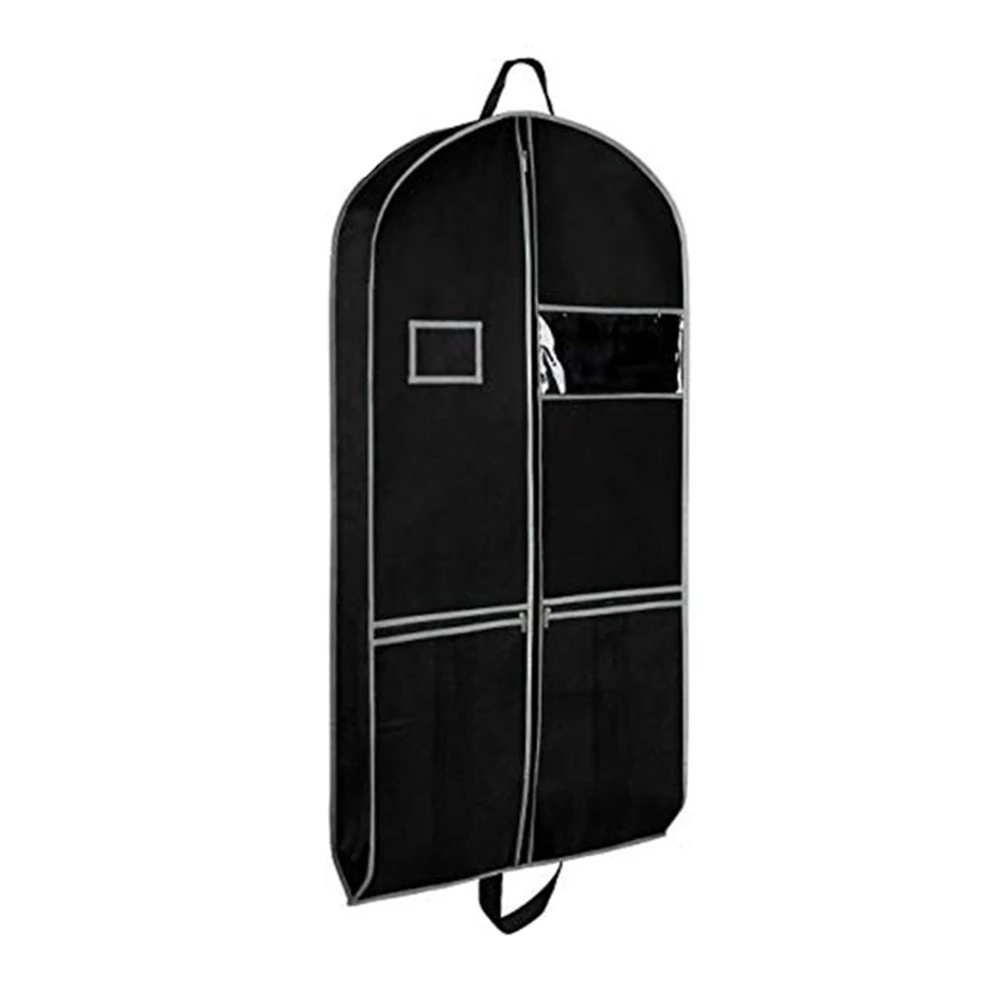 

Dust Proof Clothing Storage Bag Nonwoven Cover Lightweight Portable Formal Dress Pouch For Travel 1Pc