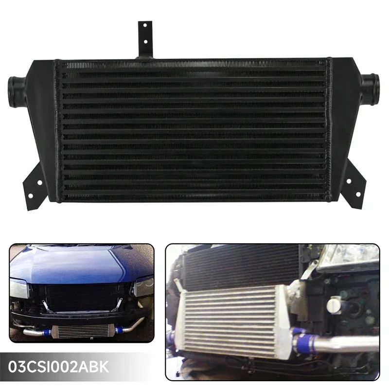 Upgrade Front Mount Turbo Intercooler Fits For  VW Passat Audi A4 B5 B6 1.8T 98-06 Black/Silver