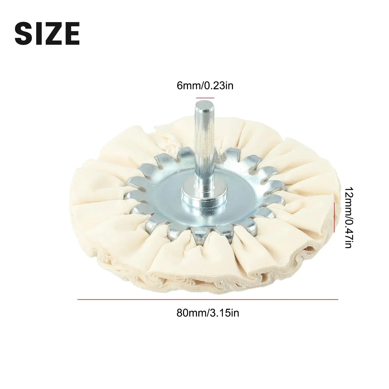 

Buffs Wheel Buffing Wheel 1pc 3inch 80mm Buffing Cloth Cotton Airway Open Bias Wheel Home High Quality Pratical