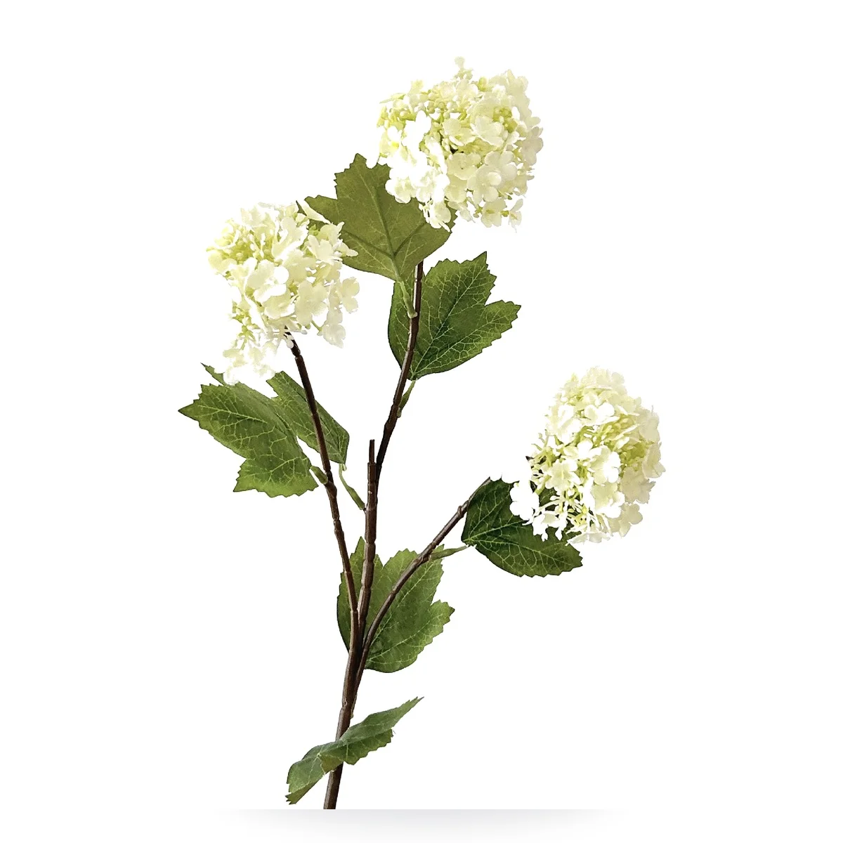 Artificial Hydrangea Branch 65cm Faux Silk 3 Heads Real Touch White Green Pink Blue Purple Flowers for Home Wedding Vase Decor