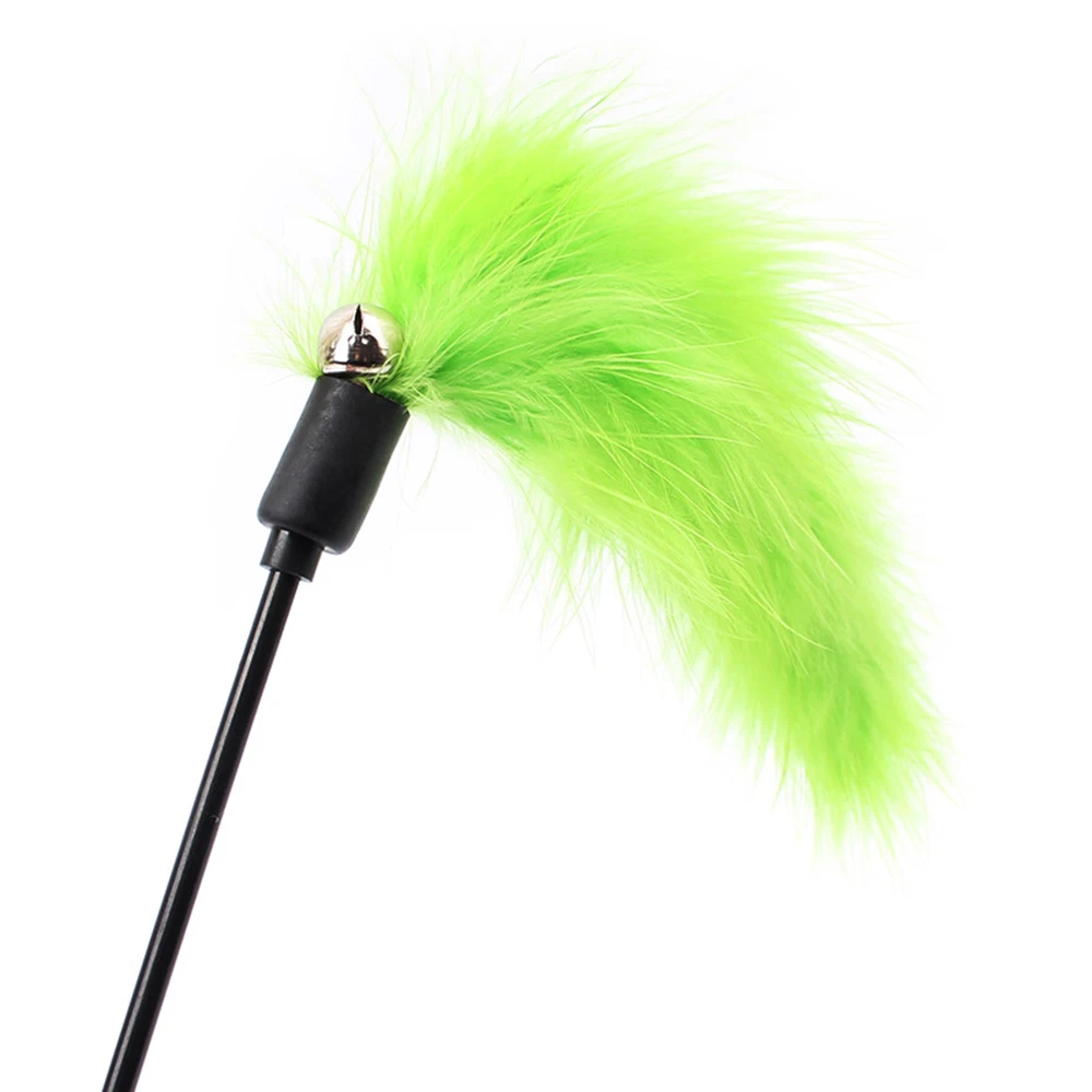 Juguete interactivo de pluma vibrante para gato, herramienta de pluma para mascotas, juguete de gato duradero, Popular