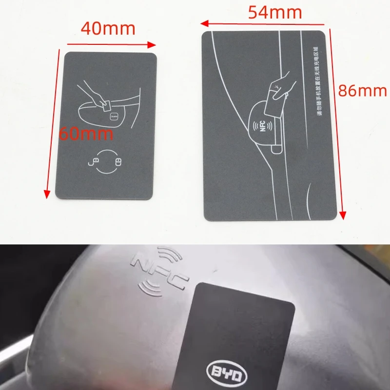 

Car Rearview Mirror Smart NFC Card Remote Key For BYD Seal Dolphin Atto 3 Tang DM Han EV Song PRO Qin PLUS DMI 2020-2024