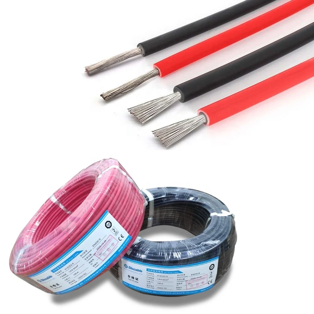 

【From China】Slocable 6mm Solar Cable Copper Wire Single Core DC 1500V Pv Solar Cable