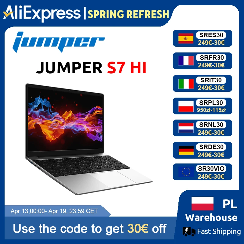 Jumper EZbook S7 HI Laptop 15,6 inch, 16GB RAM 512GB SSD, processor Intel 6500Y Notebook, Type-C, Mini HDMI