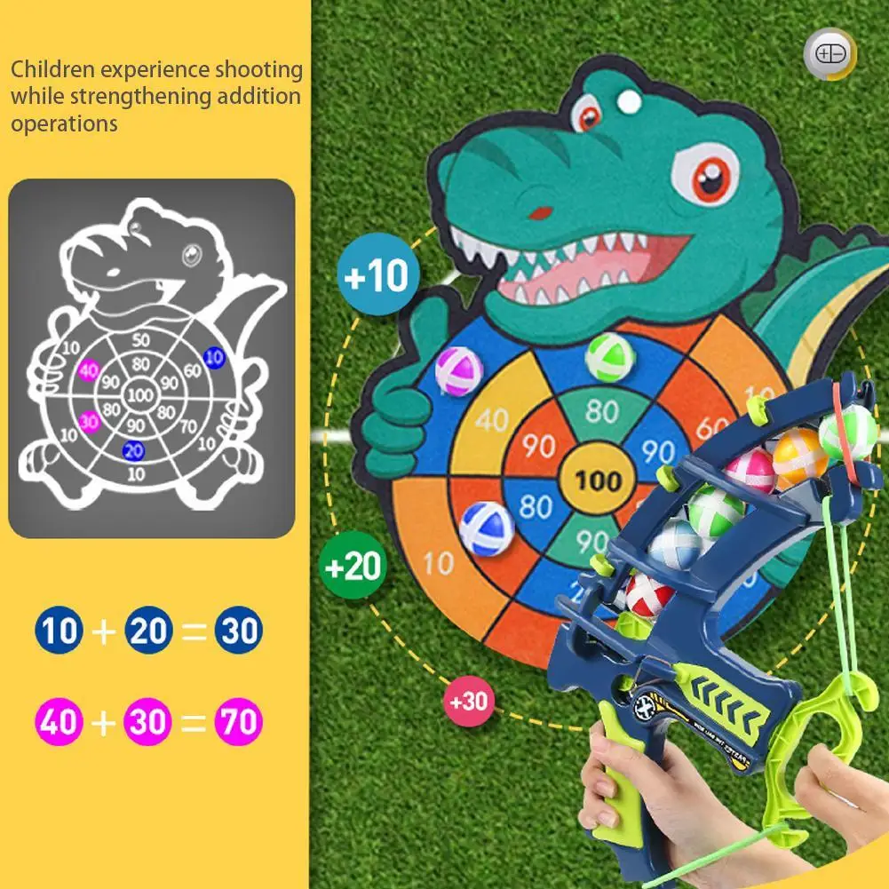 Juego de dardos creativo Montessori para niños, juguete deportivo educativo, bola pegajosa para exteriores