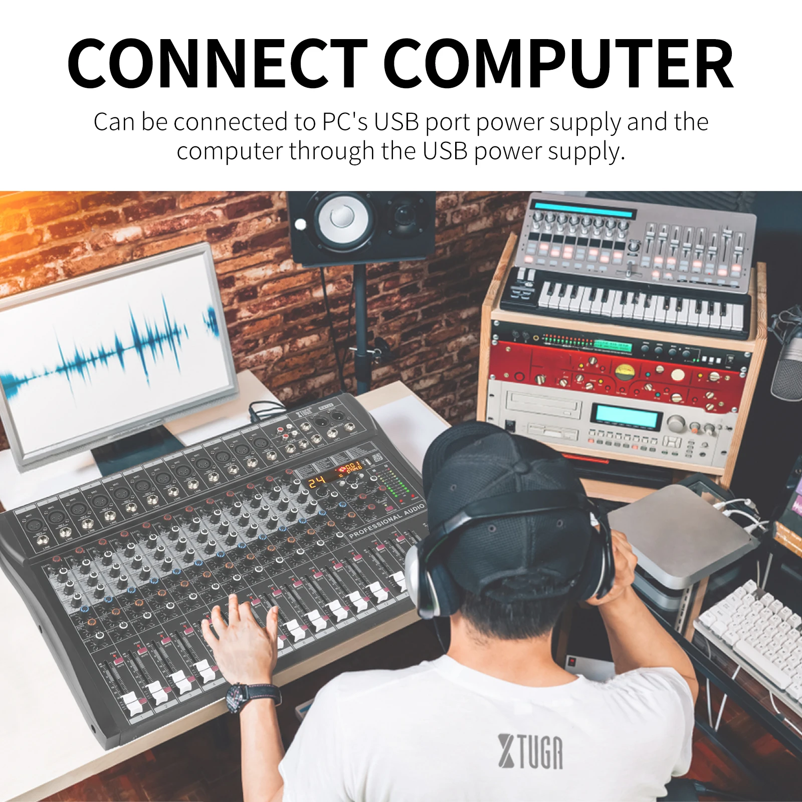 TLF Xtuga 16-Kanaals Professionele o Mixer Console Nieuw Design Studio Apparatuur DJ Microfoon Expander Reverb Effector Video L