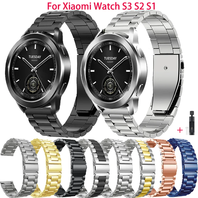 22mm Metal Stainless Steel Strap For Xiaomi Watch 2 Pro Mi Watch Color Color 2 Band Metal Correa For Xiaomi Watch S3 S2 S1 Pro