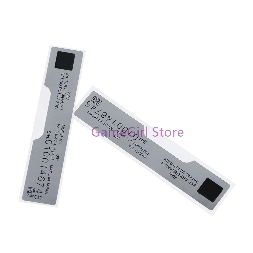 2 stücke Ersatz für wsc Spielkonsole Rückseite Shell Cover Case Label Aufkleber