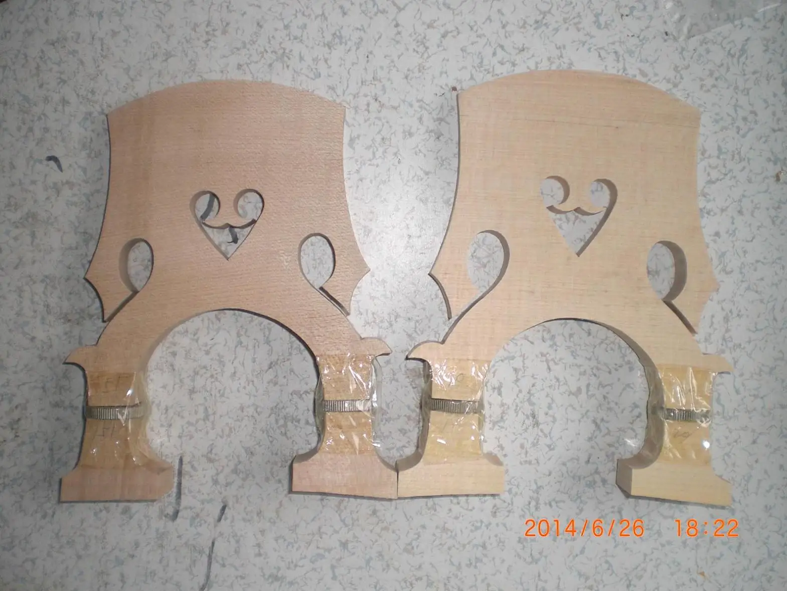 

2 PCs 4/4 Double Bass Maple Bridge bass bridge Adjustable