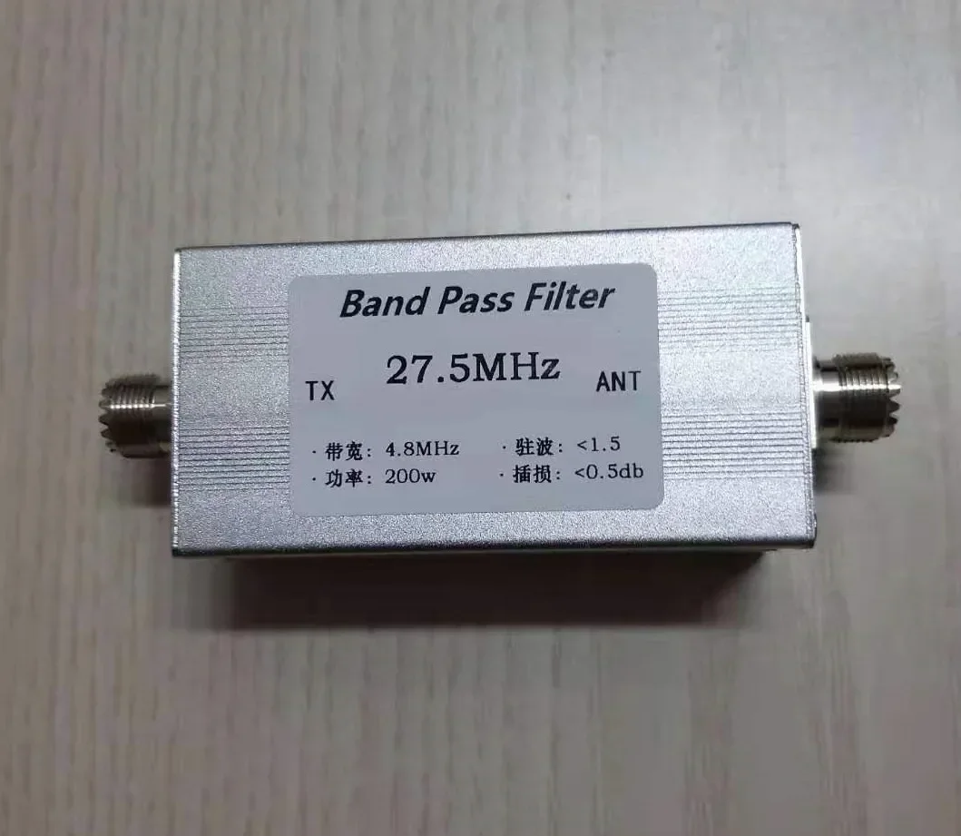 

HF 27.5 MHz High Isolation, Bandpass, Filter, Narrowband BPF 10 Meter Band