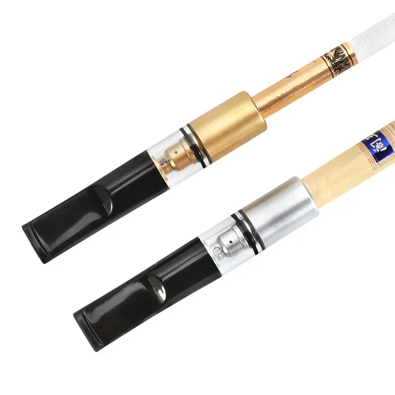 2023 New 2 Pcs/Box Cigarette Holder Filter Reduce Tar Cleanable And Reusable Recycling Mouthpiece Smoking Accessories