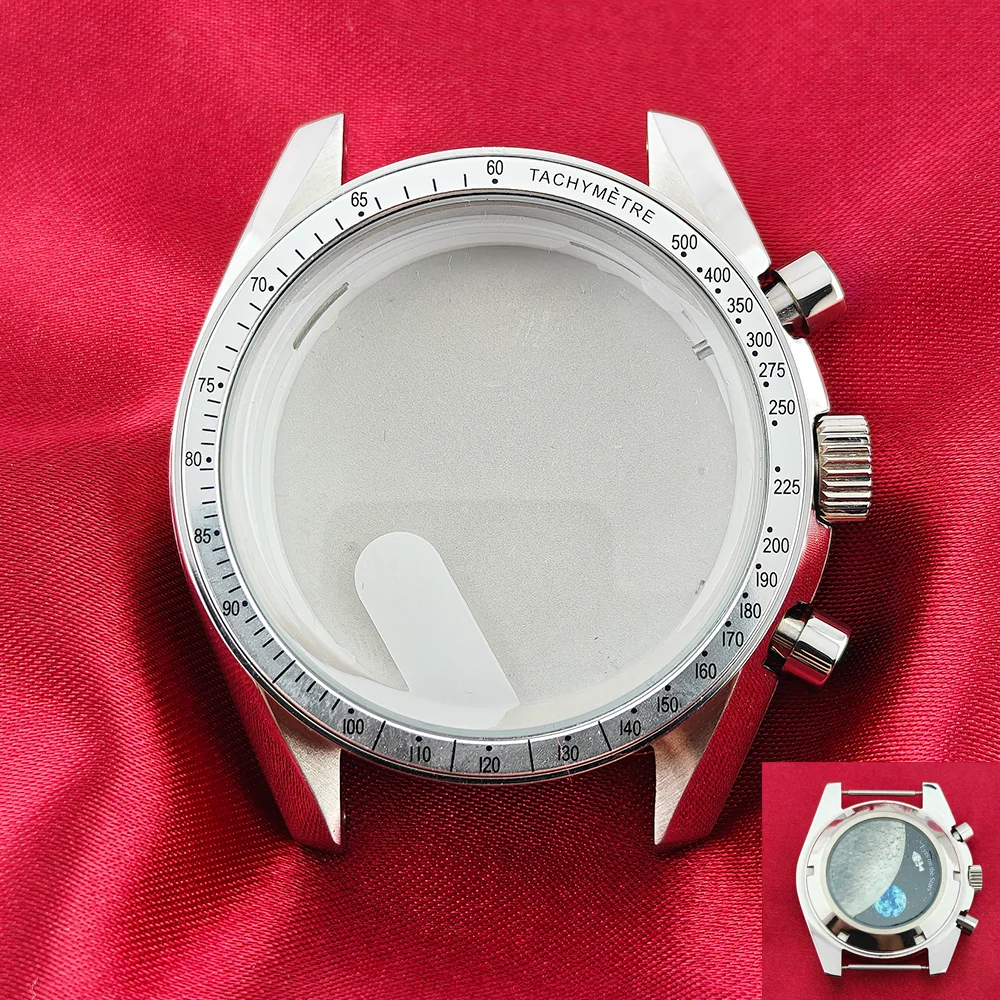 vk63 cases 39.7MM VK63 Watch Case Moon Watch Metal Case VK63 Chronograph Case Fits For Speed Master VK63 Case VK64 Case Modified view 4