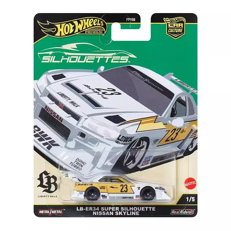 Hot Wheels Car Culture Series FPY86 Alloy Car Model Silhouette HW LBWK Porsche RWB Simulation Cars Model Boys Birthday Gift