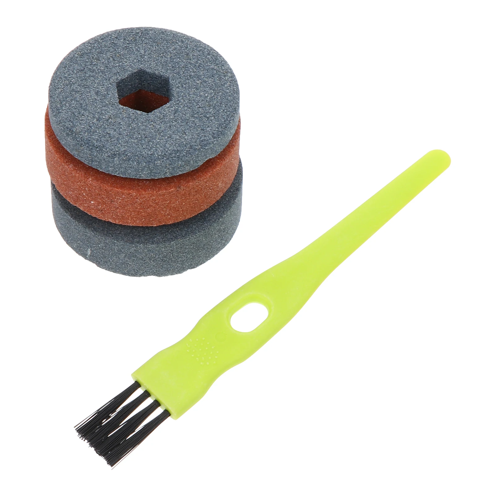 

4Pcs Whetstone Brush Sharpener Tool Kit for Knife Grinding Polishing Wheels Sanding Plastic Steel Quality Replacement