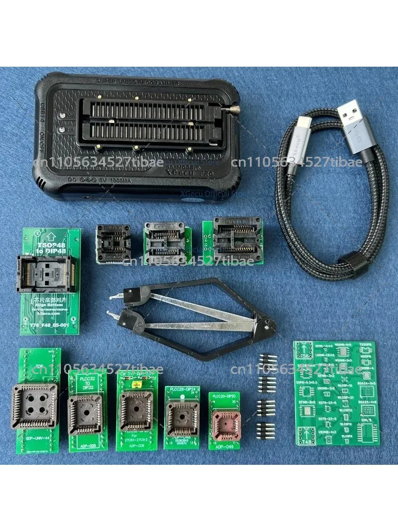 T76 USB 3.0 Universal Programmer Kit — Supports EEPROM, NOR, NAND, eMMC, MCU, GAL+ | 5, 11, 13, 17 Parts Adapters