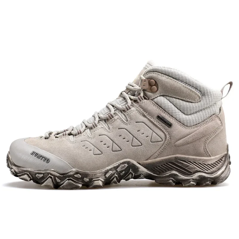 Men's and Women's Winter Sports Shoes, Leather Hiking Shoes, Waterproof, Anti Slip Wear-resistant Warm Tactical Boots Work Shoes