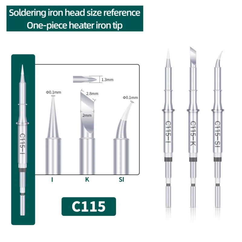 YIHUA-Pointes de fer à souder intégrées série C115, noyau chauffant, conduction thermique efficace, récupération de température, original