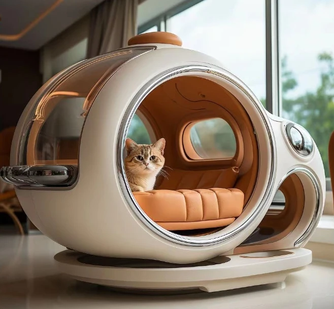 Luxury Pet Products Custom Space Capsule Cat Nest Cat Climbing Rack Large Space Breathable Wear Resistant Not Easy to Dirty