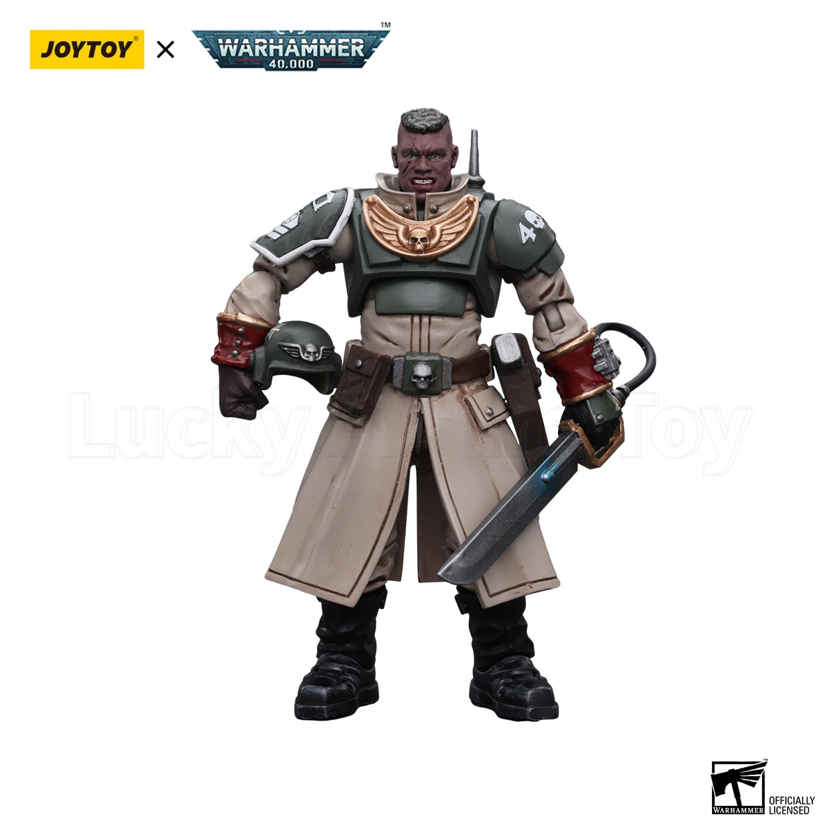 【الأصلي】JOYTOY 1/18 شخصية الحركة Warhammer 40K Astra Militarum Cadian Command Squad Commander مع ألعاب سيف الطاقة #2