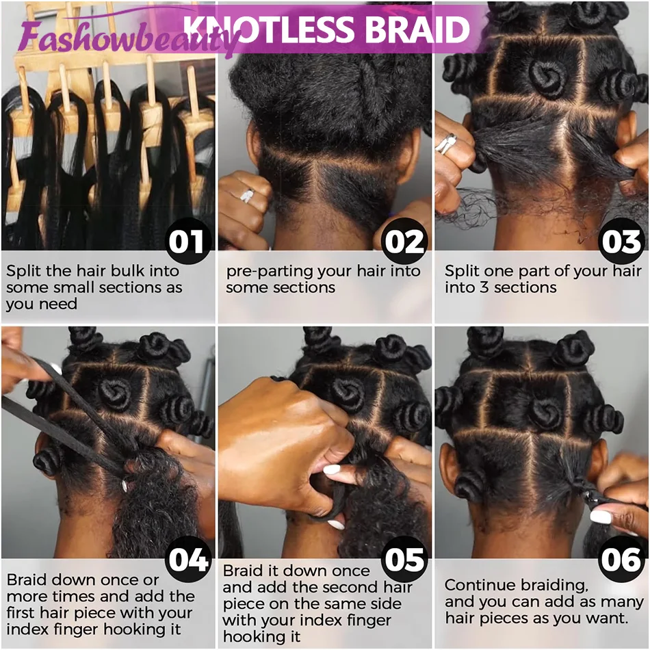 24 26 Inch Deep Wave Bulk hair For Braiding 1PC 50g No Weft For Braiding Micro Faux Braiding Hair for Boho Braids Wet and Wave