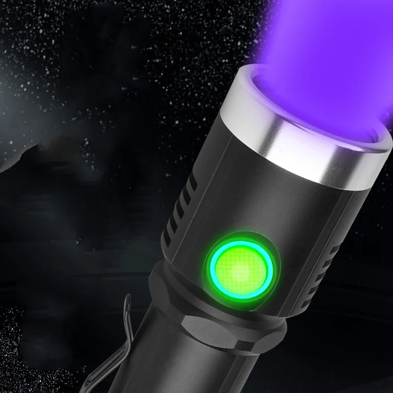 

5PCS Wood's Lamp Lights Cat Moss 365nm 20w Jade Lamp Charging Uv Curing Black Mirror Purple Flashlight