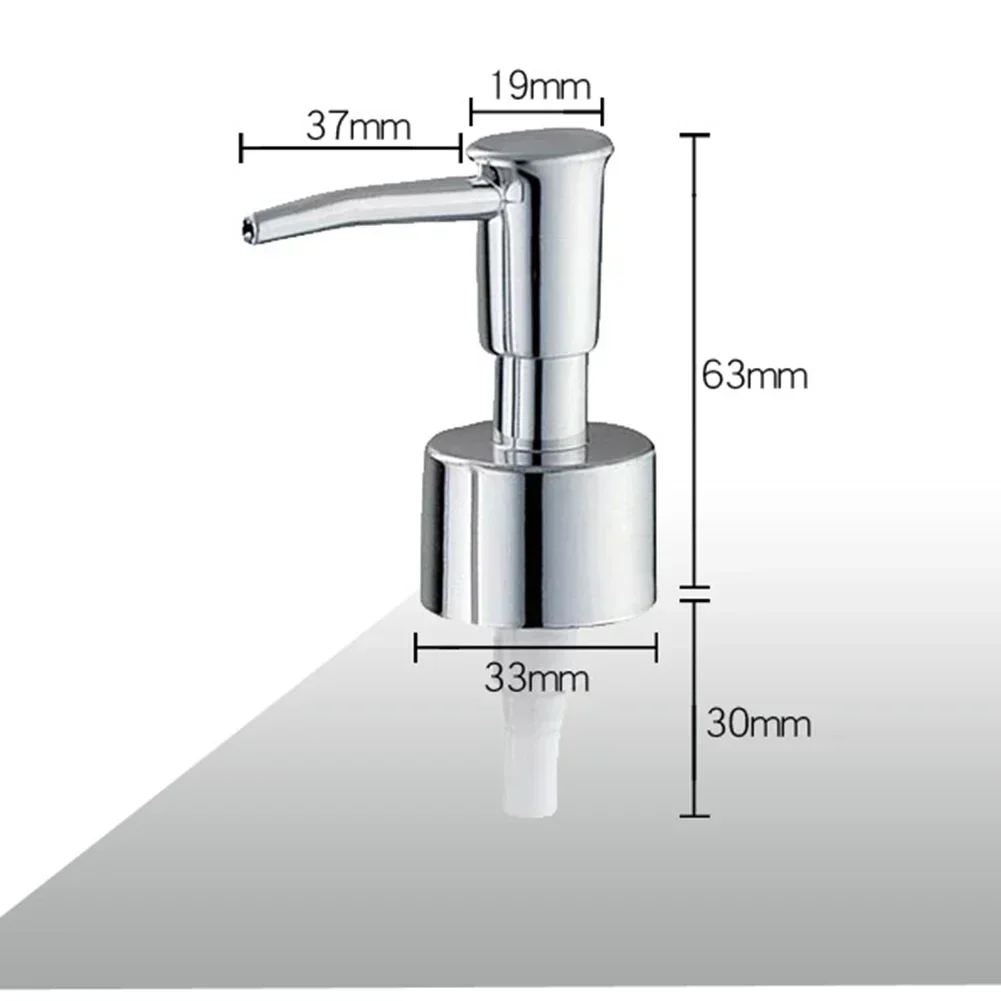 1 pz dispenser di sapone in metallo pompa bottiglia di sapone testa di ricambio bagno dispenser di lozione liquida shampoo doccia gel pompa vaso tubo