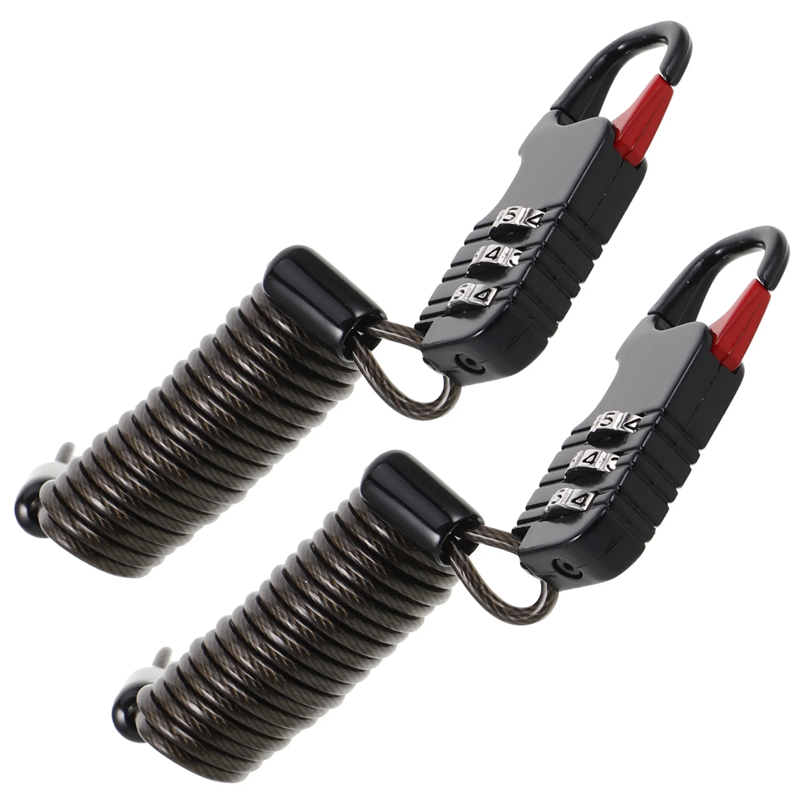 

2Pcs Head Anti-Theft Password Lock Heavy Duty Steel Cable Resettable Combination Secure for Motorcycle Bike Electric