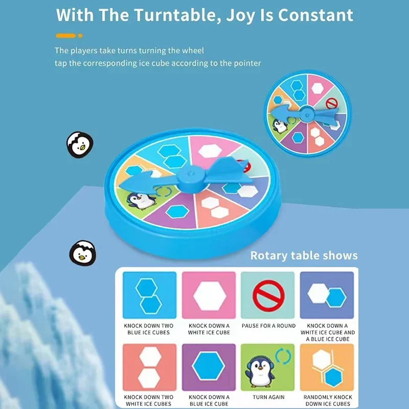 Sauver petit pingouin Mini pingouin brise-glace jeu de brise-glace jeu interactif de bureau pour enfants jouet Parent-enfant