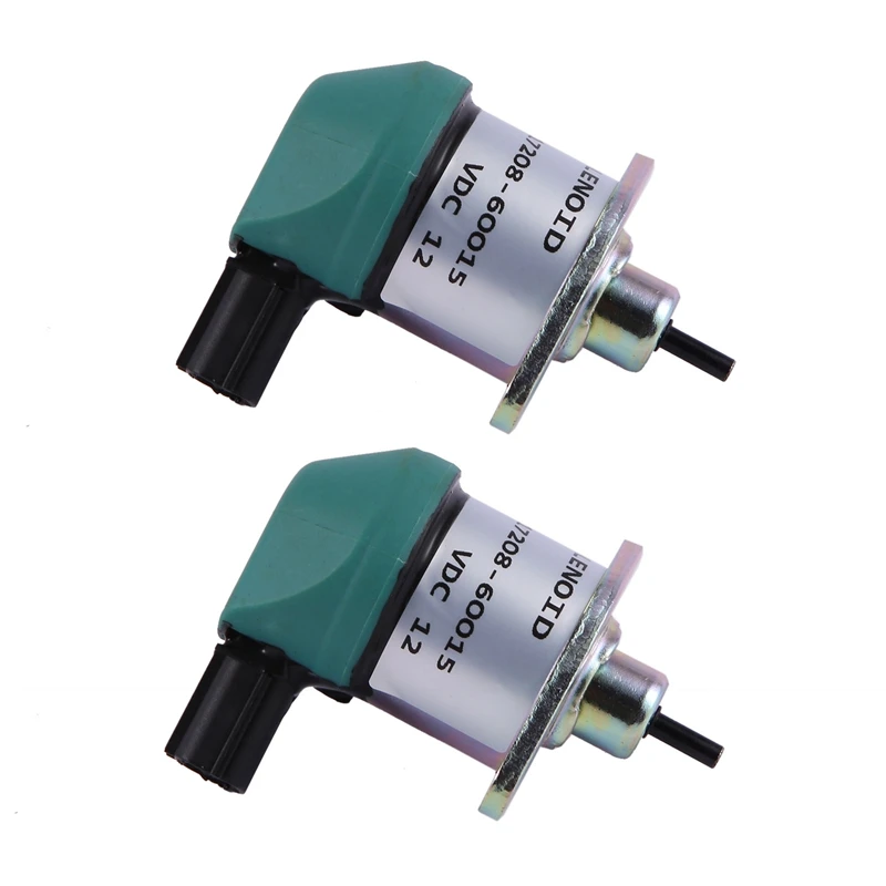 2X For Kubota D1005 D1105, D905 Solenoid Shutdown 17208-60015 17208-60016 17208-60017 12V Stop Magnet Fuel Shutdown