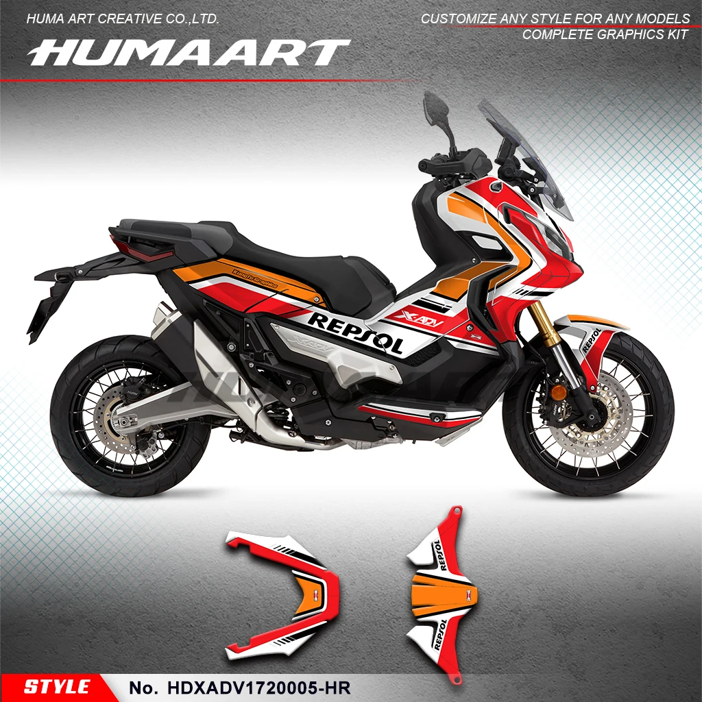 HUMAART-pegatina adhesiva de gráficos para coche, Kit de reconstrucción, X-ADV, para Honda HDXADV1720005-HR 750 X ADV 2017 2018 2019 2020