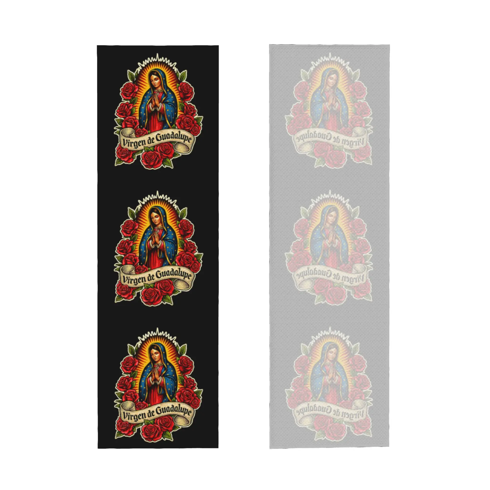 Virgen de Guadalupe Virgin Mary Virgencita Mexican Floral Cold Exercise Towel Face Towel Quick Drying Bath Breathable Cold Towel