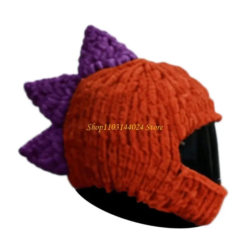 N5KE Dinosaurs Helmet Hoods Elastic Breathable Knitted Mask for Bikers Cyclists and Outdoor Activity Enthusiasts