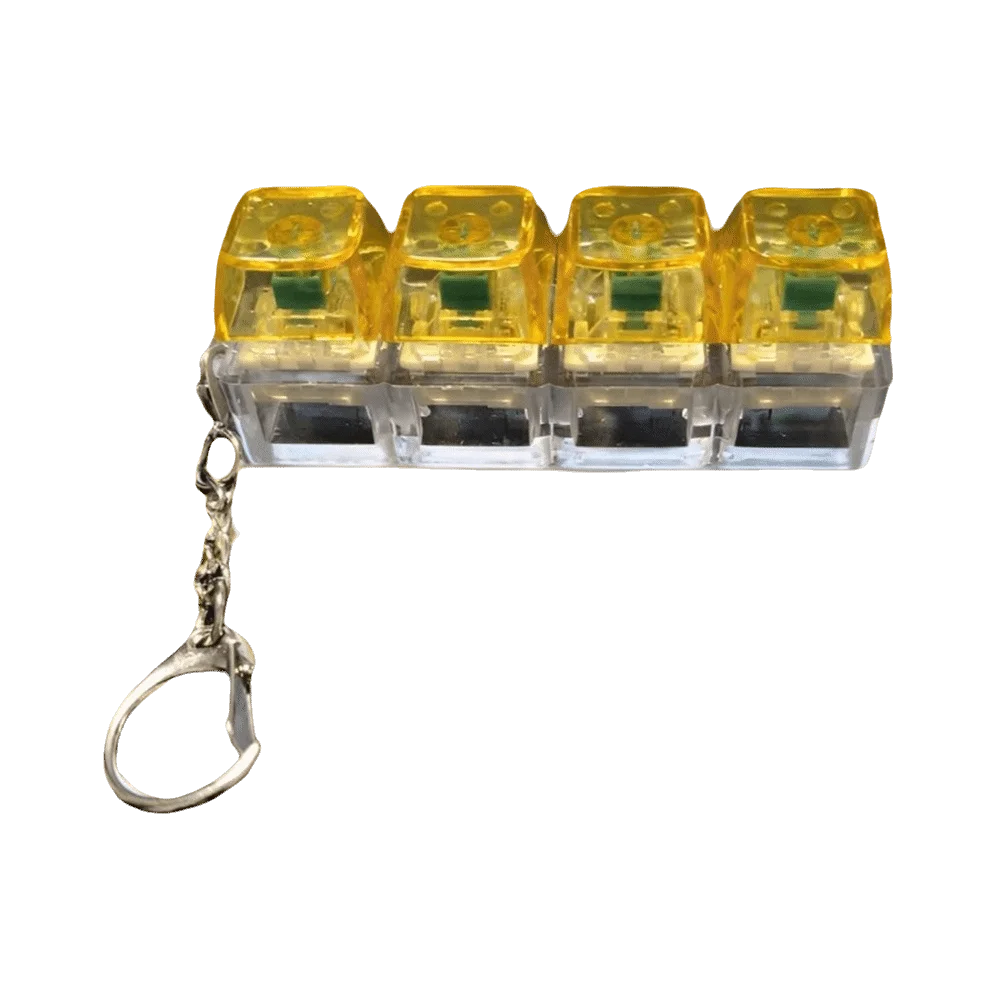 New Diy Keycaps Keyboard Fidget Stress Relief Finger Button Keyboard Keychain with Keychain Finger Keycaps Work Office