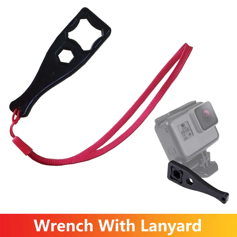 

Пластиковый гаечный ключ с ремешком для GoPro 13 12 11 10 9 8 7 Insta360 SJCAM AKASO DJI OSMO, аксессуары для экшн-камер