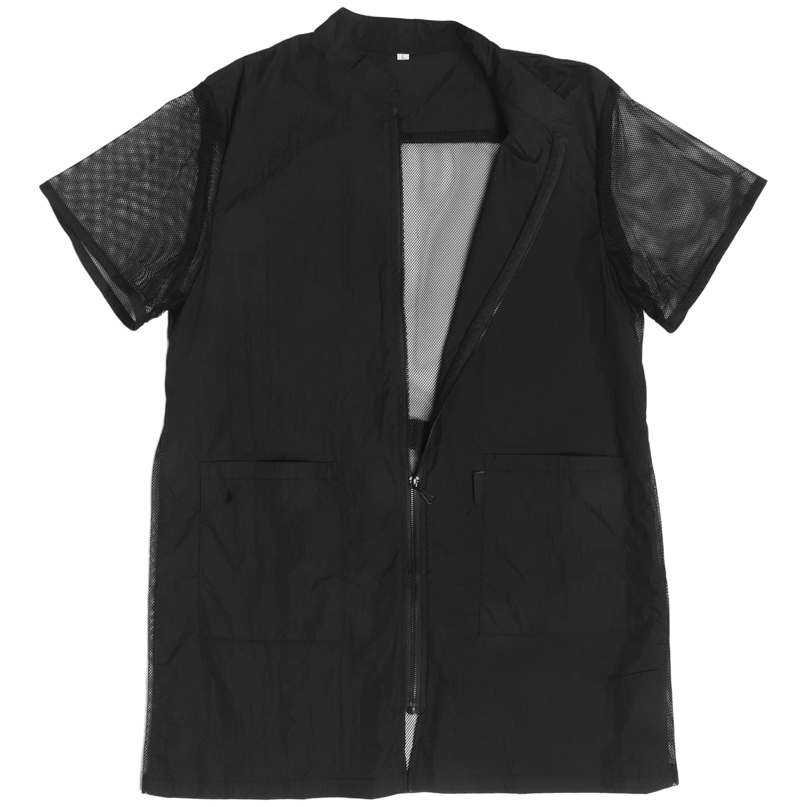 

Breathable Mesh Pet Grooming Apron Size Xl Lightweight Hair Stylist Smock Full Coverage Grooming Outfit for Spring Summer Hair