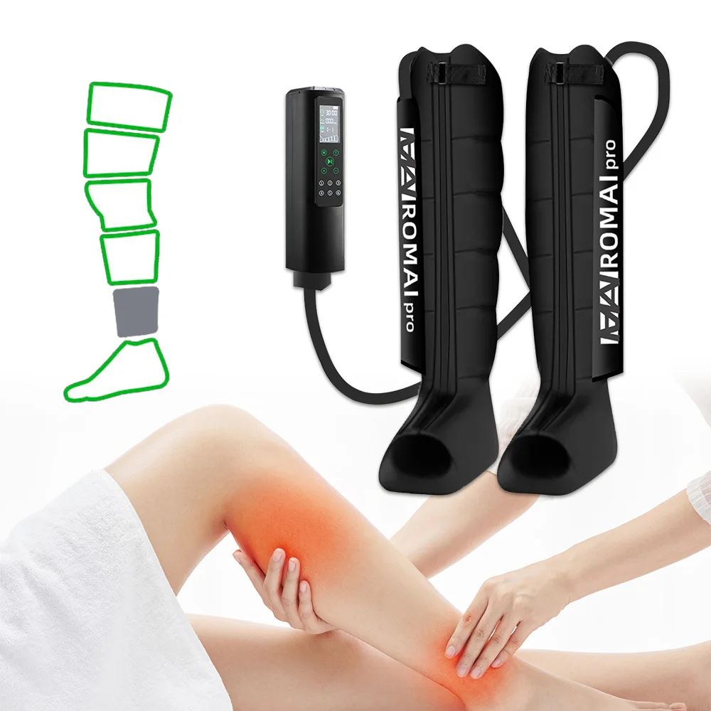 

Электрический массажер для ног с 6 воздушными камерами, компрессионный, вибрационный, пневматический, для расслабления и массажа стоп, голеней и икр