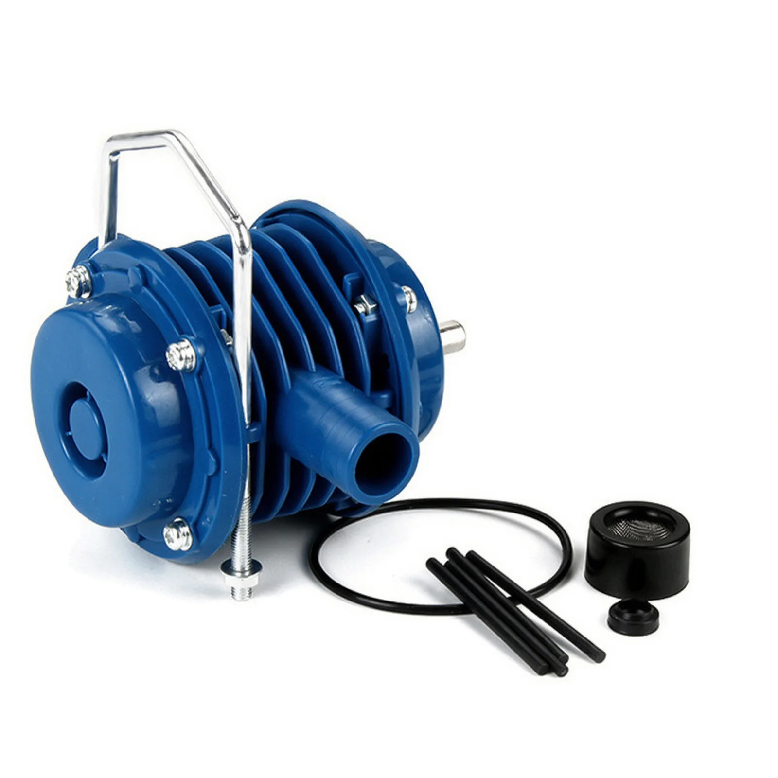 Keenso Modern and Reliable Blue Hand Drill Pump, J137 Mini Electric Water Transfer Pump for Home Garden, Plastics