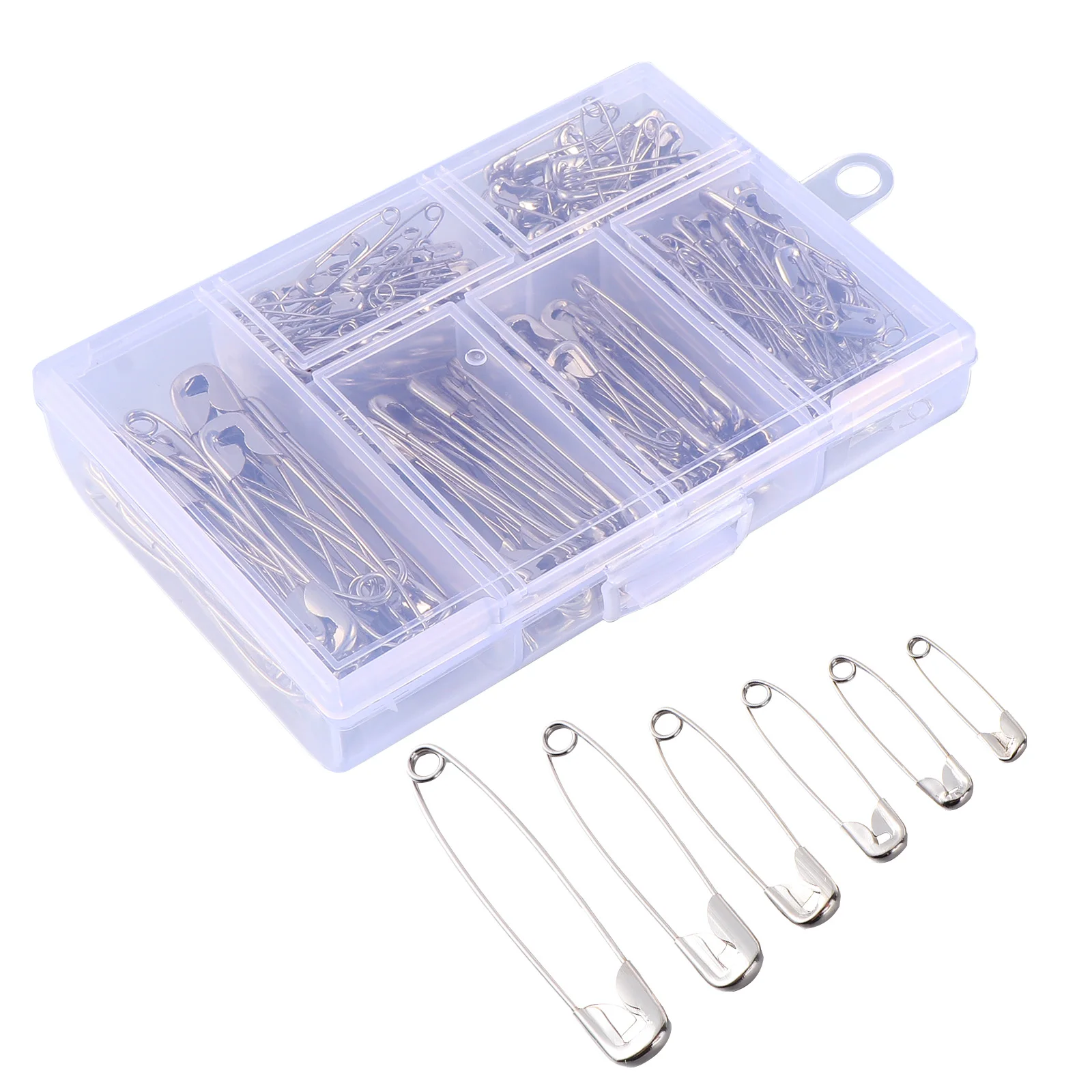 

3pcs Pin Cushion Safety Needle Holder Organizer Sewing Supplies Metal Clothes Vertical Wire Mini Buckle Storage Decor