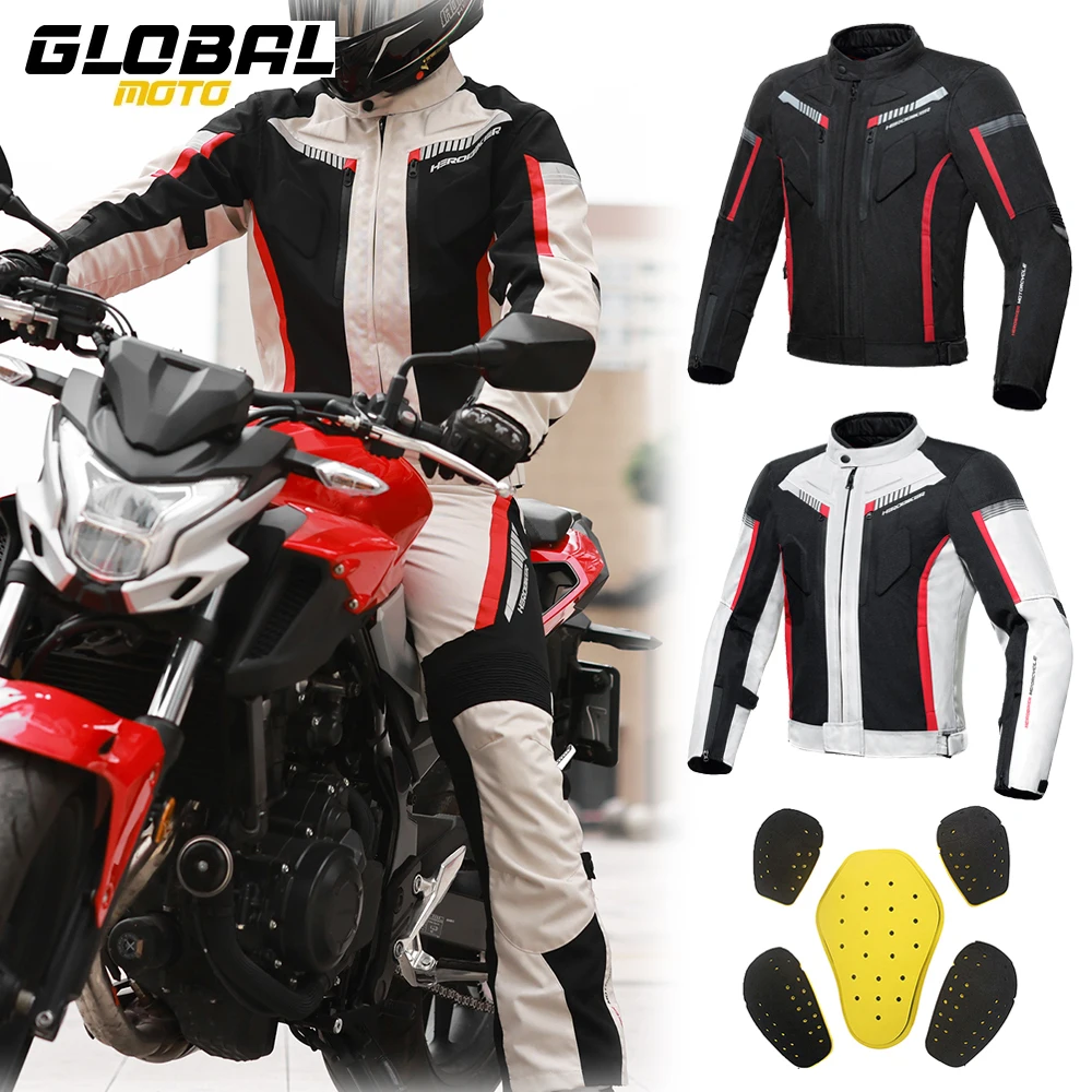 

Мужская мотоциклетная куртка, износостойкая мотоциклетная куртка с защитой от падения, 5 шт., защита для мотокросса, гоночная одежда, M-3XL
